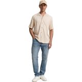 Tom Tailor - Casual Overhemd - Beige - 100% Viscose Lenzing Ecovero