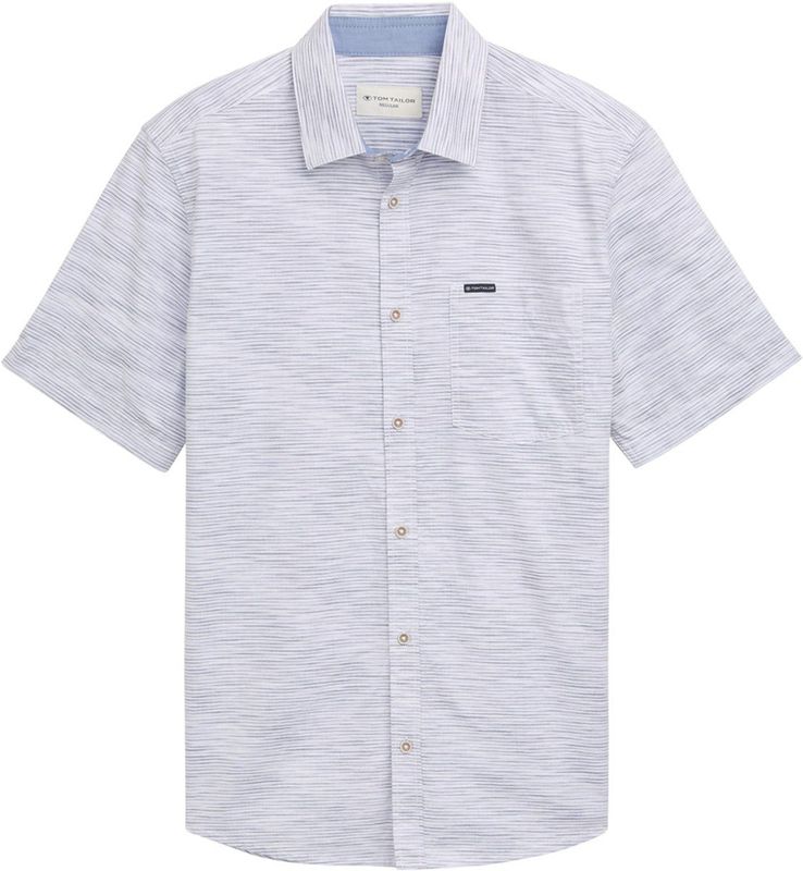 Tom Tailor - Overhemd - Blauw - 100% Katoen