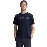 TOM TAILOR - Shirt - Lichtblauw Donkerblauw Rood Wit