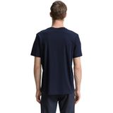 TOM TAILOR - Shirt - Lichtblauw Donkerblauw Rood Wit