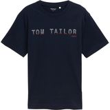 TOM TAILOR - Shirt - Lichtblauw Donkerblauw Rood Wit