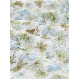 TOM TAILOR DENIM - Blousejurk - Lichtblauw - Korte Mouwen - Bloemenprint