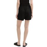 Tom Tailor - Denim Short - Korte Broek - Deep Black - Met Bindstrik
