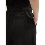 Tom Tailor - Denim Short - Korte Broek - Deep Black - Met Bindstrik