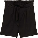 Tom Tailor - Denim Short - Korte Broek - Deep Black - Met Bindstrik