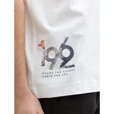 TOM TAILOR - Shirt - Gemengde Kleuren - Kwartmouw - Ronde Hals