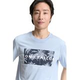 TOM TAILOR - Shirt - Navy - Lichtblauw - Wit