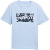 TOM TAILOR - Shirt - Navy - Lichtblauw - Wit