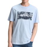 TOM TAILOR - Shirt - Navy - Lichtblauw - Wit