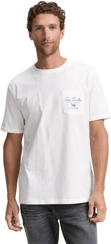 Tom Tailor - T-Shirt - Effen - Korte Mouwen - Ronde Hals