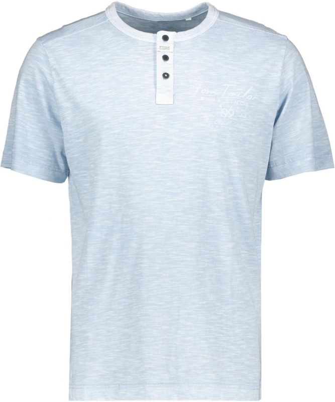 Tom Tailor - 1046730xx10 - T-shirt - Gemeleerd - 100% Katoen