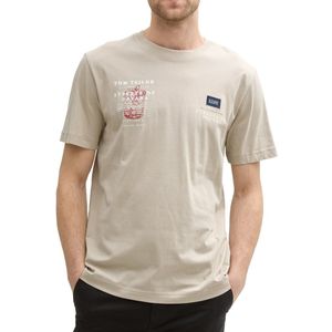 Tom Tailor - Heren T-shirt - Zwart - 100% Katoen