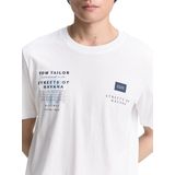 Tom Tailor - T-shirt - Wit - 1046751xx10 - Mannen