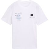 Tom Tailor - T-shirt - Wit - 1046751xx10 - Mannen