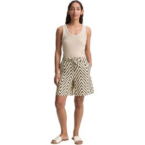 Korte Broeken - Lichtgrijs - Linnen - Elastische Tailleband