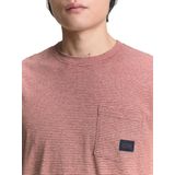 Tom Tailor - T-shirt - Gestreept - Met Borstzak