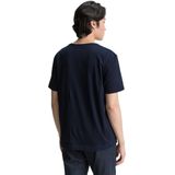 Shirt - Motiefprint - Jersey - Ronde Hals - Kwartmouw