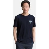 Shirt - Motiefprint - Jersey - Ronde Hals - Kwartmouw