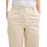 TOM TAILOR - LEA - Broek - Beige - Regular Fit - Mid Waist