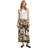 Tom Tailor - Culotte Fit - Broek - Beige - Linnen/Viscose