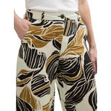 Tom Tailor - Culotte Fit - Broek - Beige - Linnen/Viscose