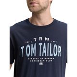 Tom Tailor - 1046756 - T-shirt - Sky Captain Blue - Heren