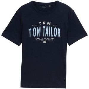Tom Tailor - 1046756 - T-shirt - Sky Captain Blue - Heren