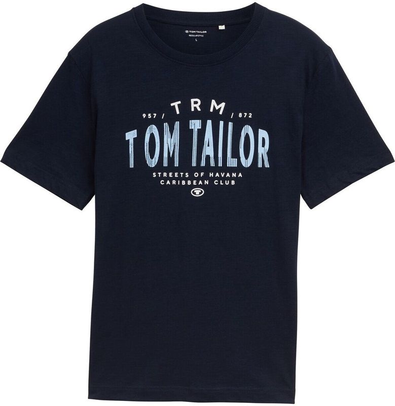 Tom Tailor - 1046756 - T-shirt - Sky Captain Blue - Heren