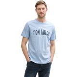 TOM TAILOR - Shirt - Navy - Lichtblauw - Wit