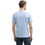TOM TAILOR - Shirt - Navy - Lichtblauw - Wit
