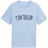 TOM TAILOR - Shirt - Navy - Lichtblauw - Wit