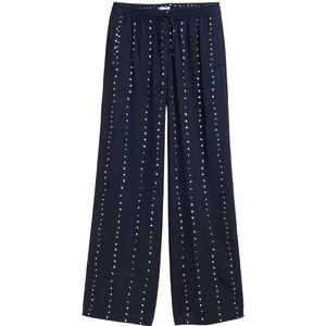 Pantalons - Gestreept - Viscose - High Waist - Wide Leg