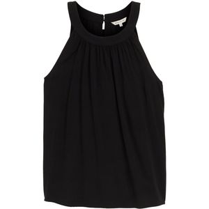 Blouseshirt - Effen - Mouwloos - Normale Pasvorm