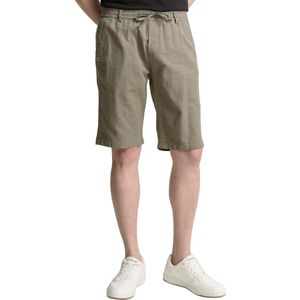 Tom Tailor - 1046813 - Chino Short - Katoen/Linnen - Regular Fit, Elastische Tailleband met Koordsluiting