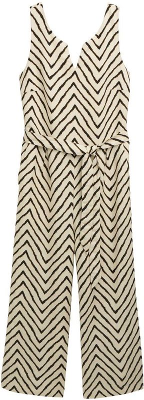 Tom Tailor - Jumpsuit - Linnen - Met Zijzakken - Split bij de Halslijn