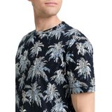 Navy Blue - Bikini - Palm Design - All-Over Print