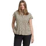 TOM TAILOR - 38058 - T-shirt - Natural Zig Zag Design - Dames