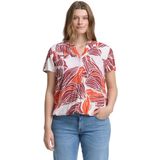 Tom Tailor - Blouse - Gedessineerd - Viscose - Korte Mouwen