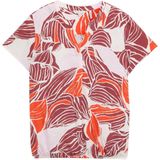 Tom Tailor - Blouse - Gedessineerd - Viscose - Korte Mouwen