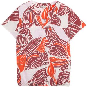 Tom Tailor - Blouse - Gedessineerd - Viscose - Korte Mouwen