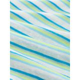 T-Shirt - Gestreept - Jersey - Normale Pasvorm - Kwartmouw