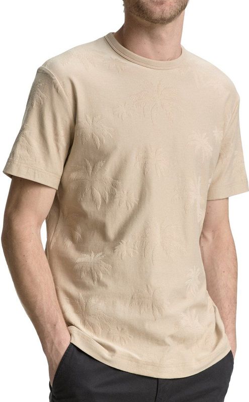 Tom Tailor - Heren T-shirt - Groen - Katoen/Elasthan