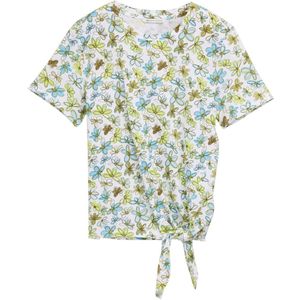 Bikini - Bloemenprint - Jersey - Ronde Hals - Kwartmouw