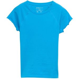 TOM TAILOR Denim Dames Slim Fit Raglan T-shirt, 26546 - Florida Blue, XXL