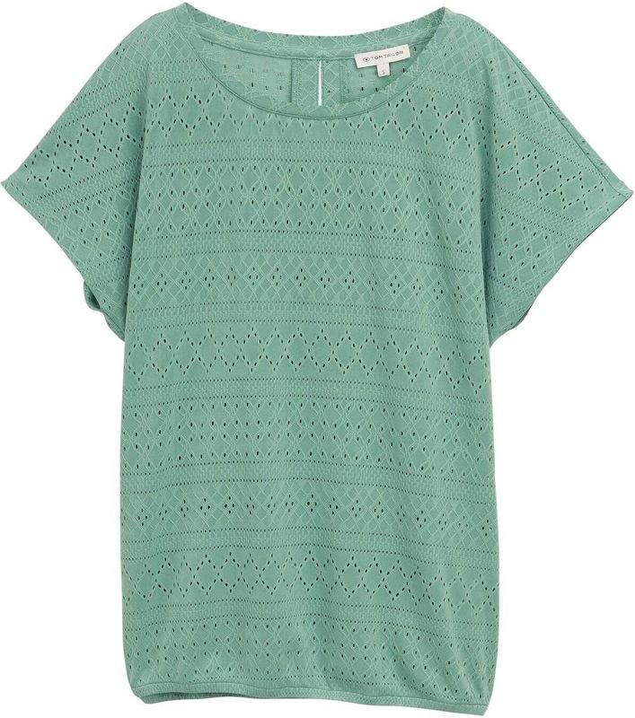 TOM TAILOR - KATE - Jeans - Mintgroen - Slimfit - High Waist - 3/4 Lengte