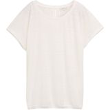 T-shirt - Ajour Style - Wit - Polyester - Losse Pasvorm