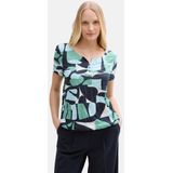 Tom Tailor - T-shirt - Kleur - Materiaal - Print All-Over