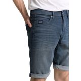 TOM TAILOR - Josh - Korte Broeken - Blauw Denim - 5-Pocket-Style