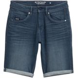 TOM TAILOR - Josh - Korte Broeken - Blauw Denim - 5-Pocket-Style
