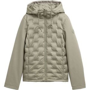 TOM TAILOR - Damesjas - Smoke Olive - Gewatteerd - Hybride Overgangsjas